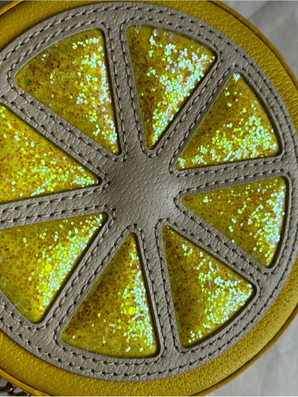 Kate Spade Yellow Citrus Lemon Crossbody Bag - Sparkle Design - Picture 3 of 5